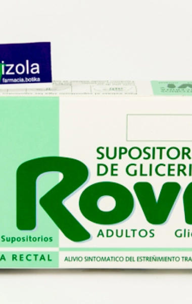 Supositorios glicerina rovi adultos