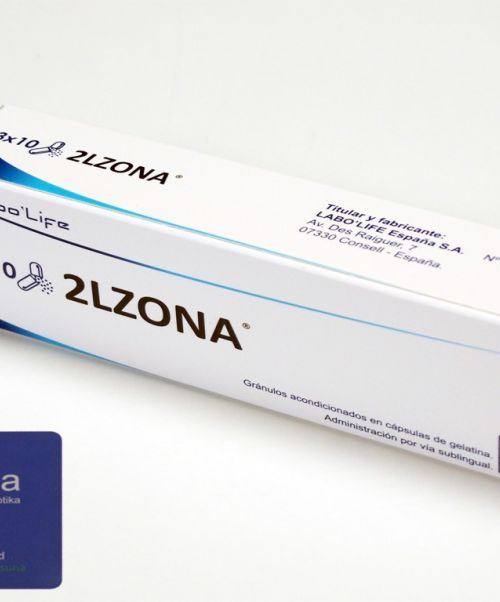 2lzona - 2LZONA es un medicamento de micro inmunoterapia que apoya el sistema inmunitario reforzando las defensas frente a herpes provocados por la infección del virus varicela zoster.