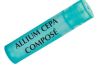 Allium Cepa Composé  - Es un medicamento homeopático utilizado tradicionalmente para el tratamiento de las corizas (mucosidades nasales acuosas). Afección catarral de la mucosa nasal, se caracteriza por la obstrucción nasal, mucosidad y estornudos. Puede ser agudo y crónico.  