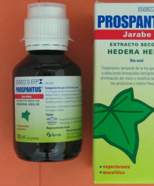 Prospantus  - Trata los síntomas de resfriados o catarros. Es expectorante y antiespasmódico. 