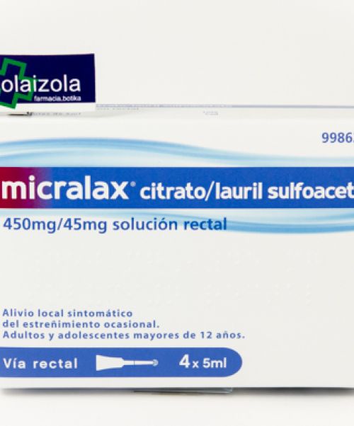 Micralax  - Microenemas laxantes. Libera el intestino en caso de estreñimiento en la parte final del colon.