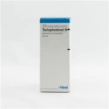  - Tartephedreel N 100 ml gotas es un medicamento homepático especialmente indicado para la tos que requieren sacar flema, expectoración muy difícil.