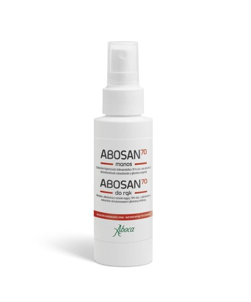 ABOSAN 70 MANOS GEL HIDROALCOHOLICO  - Es una solución hidroalcoholica al 70% con alcohol desnaturalizado naturalmente y glicerina vegetal. Se diferencia del resto de geles hidroalcohólicos por no irritar la barrera lipídica de la piel.