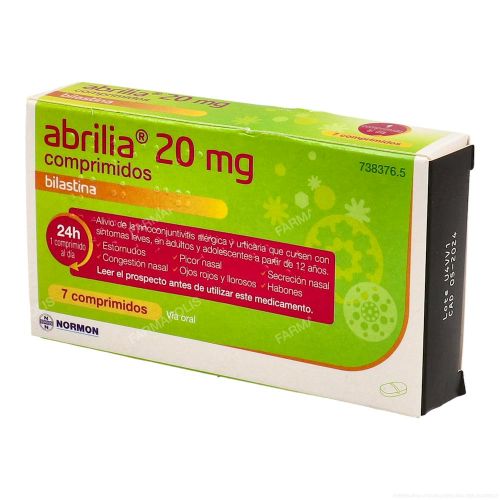  - Comprimidos para tratar diferentes síntomas derivados de la alergia, como lagrimeo, moqueo, congestión y estornudos.