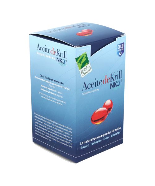 Aceite de Krill NKO - Mejora el perfil de lípidos en la sangre y contribuye al mantenimiento de una buena salud cardiovascular.<br>