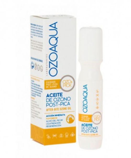 Aceite de Ozono Post Pica  -  El aceite de ozono post-pica OzoPick ayuda a aliviar el picor de la piel irritada tras una picadura.