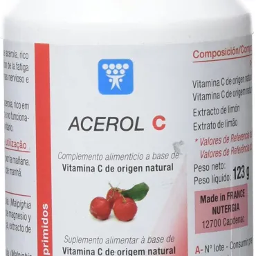  - Extracto de Acerola rico en vitamina C, que protege las células contra el estrés oxidativo.