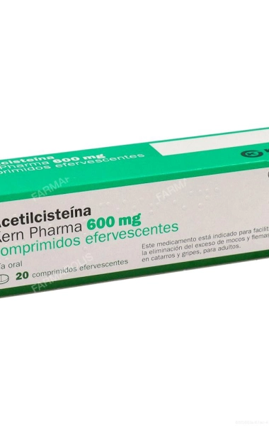 Acetilcisteína Kern Pharma 600 mg 