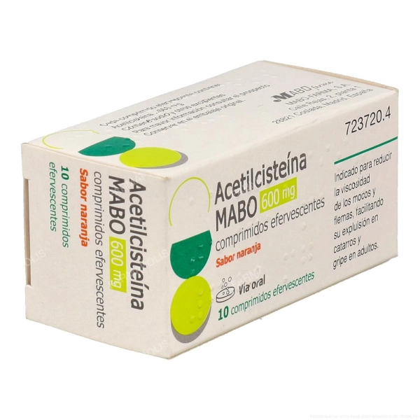 Acetilcisteína MABO 600 mg