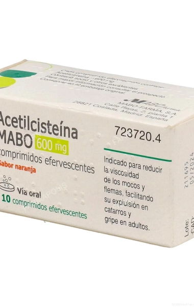 Acetilcisteína MABO 600 mg