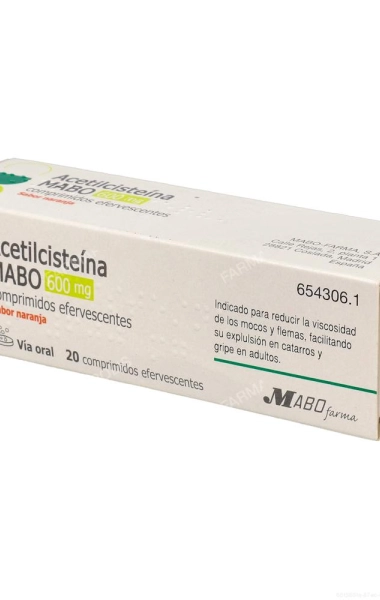Acetilcisteína MABO 600mg