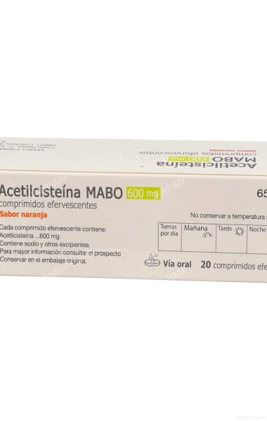 Acetilcisteína MABO 600mg