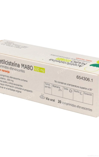 Acetilcisteína MABO 600mg