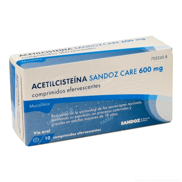 Acetilcisteína Sandoz Care 600 mg