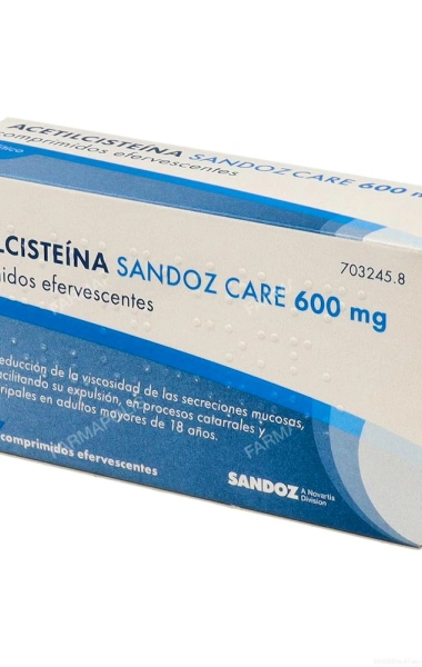 Acetilcisteína Sandoz Care 600 mg Acetilcisteína Sandoz Care 600 mg