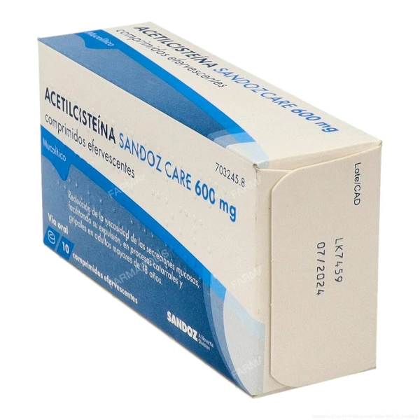 Acetilcisteína Sandoz Care 600 mg