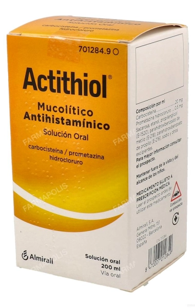 Actithiol mucolitico antihistaminico 
