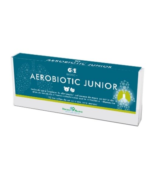 Aerobiotic Junior - Es una solución para aerosol indicada para favorecer la eliminación del exceso de moco y flemas permitiendo la atenuación de los síntomas relacionados a la irritación e inflamación. 