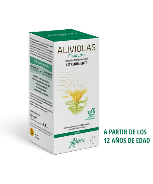 Aliviolas jarabe - Laxante. Mejora tu tránsito intestinal al mismo tiempo que eliminas los molestos gases.