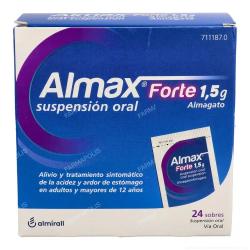  - Son unos sobres antiácidos a base de sales de aluminio y magnesio, que actúan modificando el pH. Tratan los procesos que cursen con acidez como gastritis, úlcera, dispepsia o reflujo. 