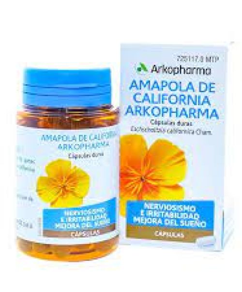 Amapola de california arkopharma 300mg - Cápsulas a base de amapola de california con efecto relajante para tratar los estados temporales de nerviosismo, estrés e insomnio.