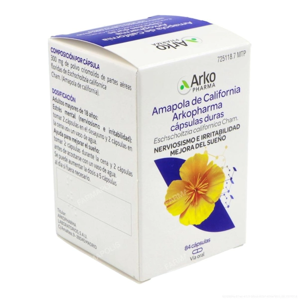 Amapola de california arkopharma 300mg