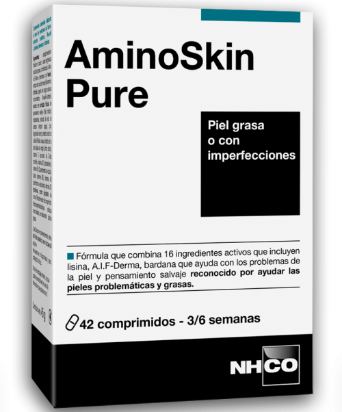 AminoSkin Pure - Aminoácidos, N-acetilcisteina, bardana... Para la piel grasa o con imperfecciones.