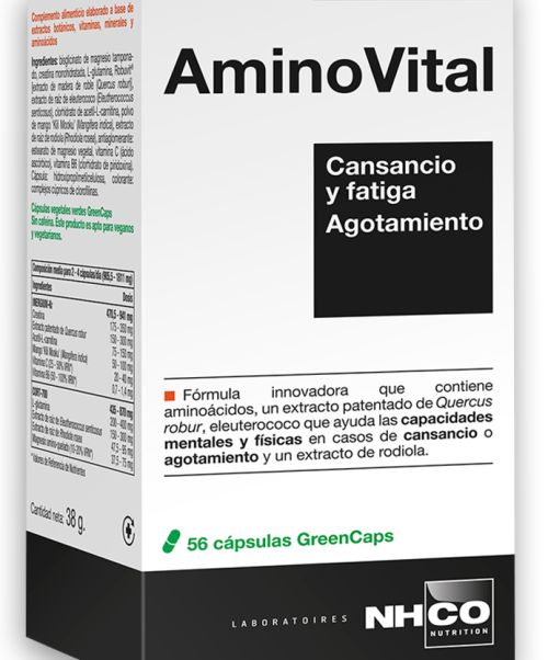 Aminovital - Aminoácidos, antioxidantes y adaptógenos para dar energía y vitalidad al cuerpo.