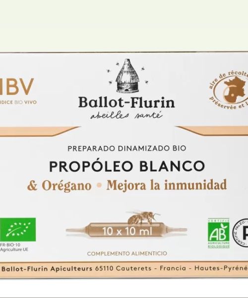 Propóleo Blanco 8,5g - Mejoran la inmunidad y la resistencia del organismo gracias al propoleo blanco, miel y orégano frances.