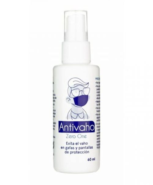 Antivaho zero one  - Si la mascarilla empaña tus gafas este spray de fácil de usar y eficaz evitara que tus gafas se empañen aunque lleves mascarilla.