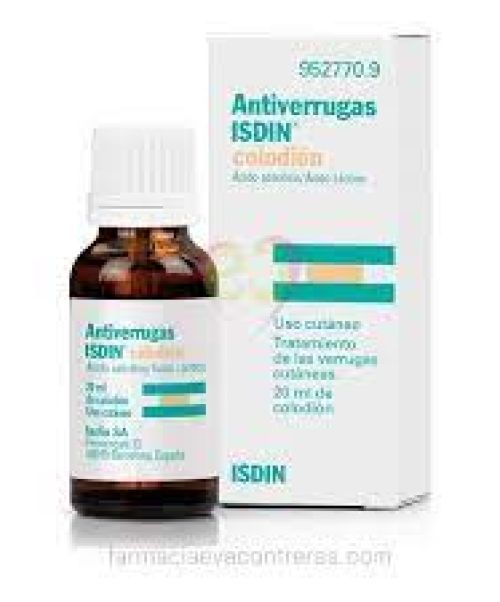 Antiverrugas isdin - Es una solución tópica con efecto queratolítico para tratar las verrugas o papilomas.