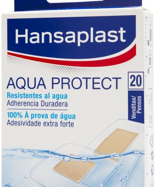 Apósito Aqua Protect 100 % impermeable - Apósitos 100 % resistentes al agua para cubrir y proteger heridas pequeñas.
