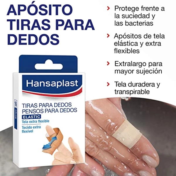 Apósitos para dedos Hansaplast Elastic Apósitos para dedos Hansaplast Elastic