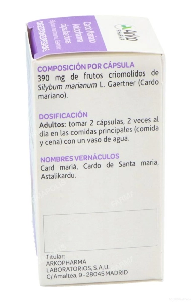 Arkocápsulas cardo mariano 300 mg