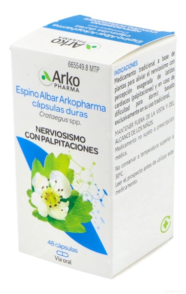 Arkocápsulas espino albar 350mg