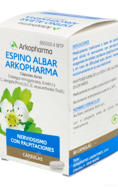 Arkocápsulas espino albar 350mg
