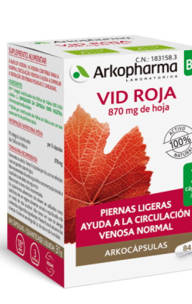 Arkocápsulas vid roja (270 mg)