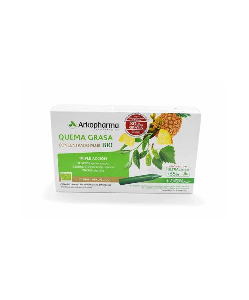 Arkofluido Quemagrasas - Es un complemento alimenticio a base de té verde, fucus, abedul y ananás, especialmente diseñado para ayudar a recuperar la línea.