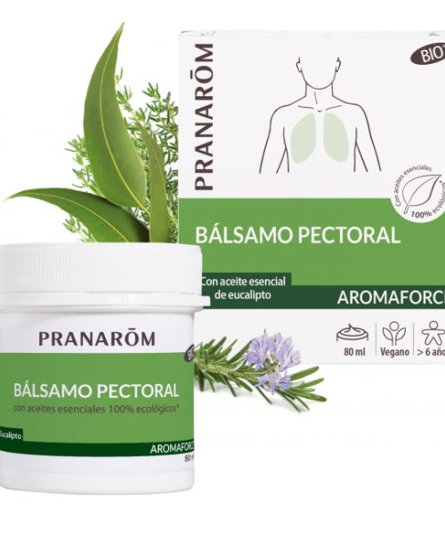 Aromaforce Bálsamo pectoral Bio -  Bálsamo expectorante, antiviral e inmunoestimulante para las afecciones respiratorias.