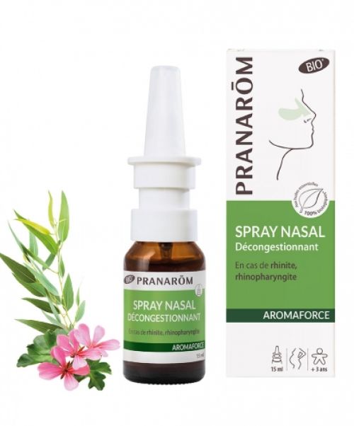 Aromaforce Spray nasal - Descongestivo,  mantiene una salud respiratoria inmejorable. Su composición rica en aceites esenciales, descongestiona sin producir efecto rebote ni adicción. 