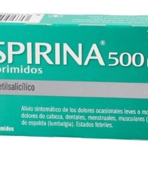 Aspirina 500 mg  - Son unos comprimidos para tragar para el dolor de cabeza. Válidos para los dolores muculares, articulares, fiebre, gripe y malestar general.
