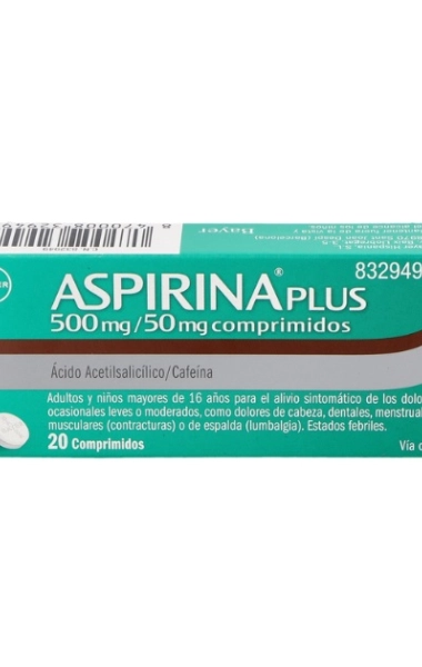 Aspirina plus 500/50mg Aspirina plus 500/50mg