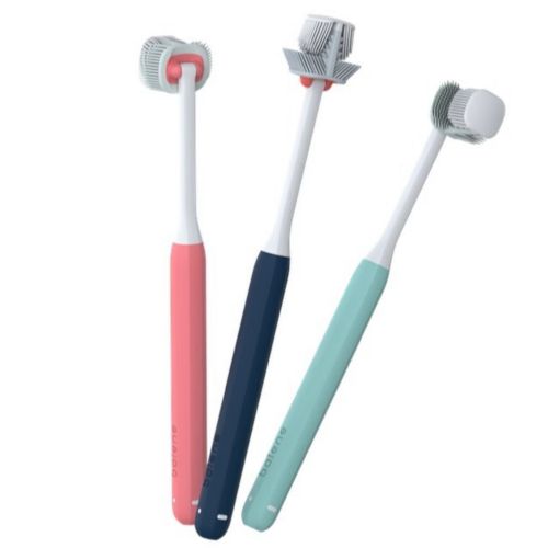  -  El único cepillo del mundo que limpia la cara interna y externa de los dientes a la vez. Limpia todas las superficies a la vez y elimina toda la placa cuidando de tus encías, esmalte y dientes sensibles.