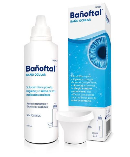 Bañoftal baño ocular - Solución para hacer baños oculares que, limpia a la vez que alivia las molestias oculares.