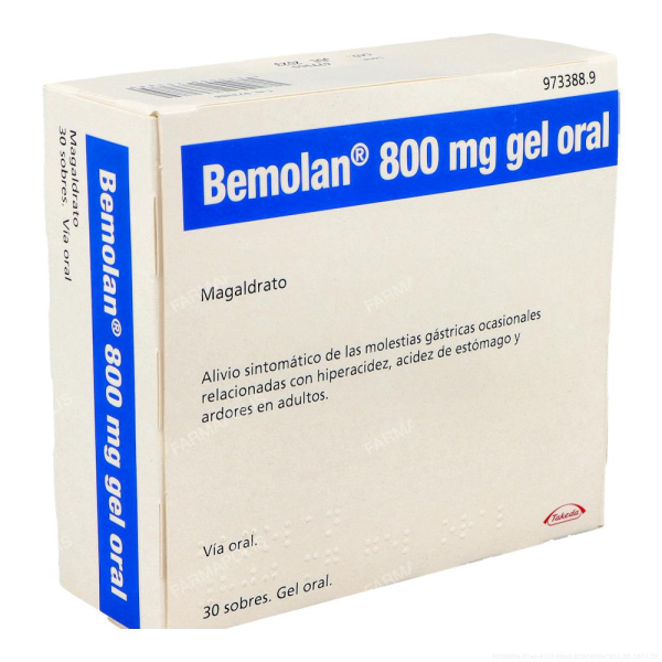 Bemolan 800 mg en gel