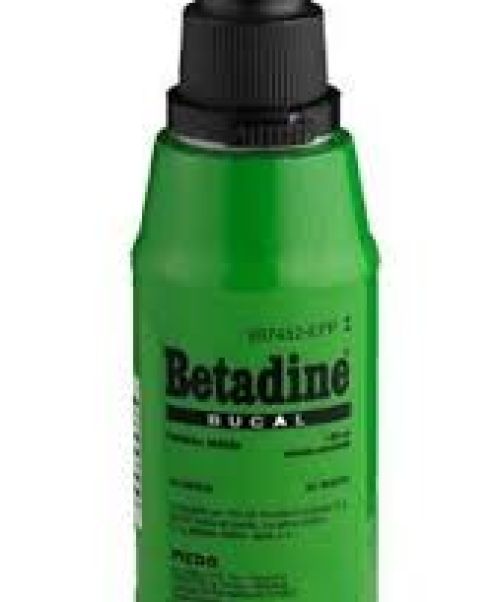 Betadine 100mg/ml bucal - Solución bucal desinfectante para tratar patologías bucales y de garganta.