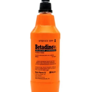  - Solución jabonosa que se utiliza para desinfectar pequeñas heridas, cortes superficiales de la piel y quemaduras leves.