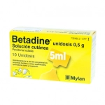 Betadine unidosis 5 ml.