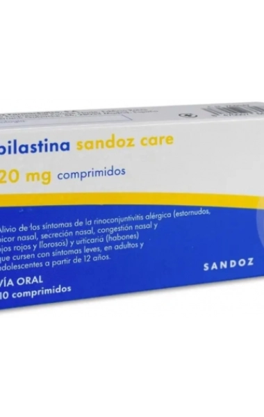 Bilastina sandoz care 20 mg