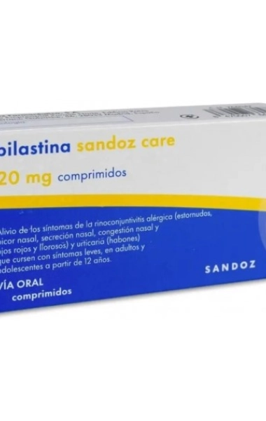 Bilastina sandoz care 20 mg
